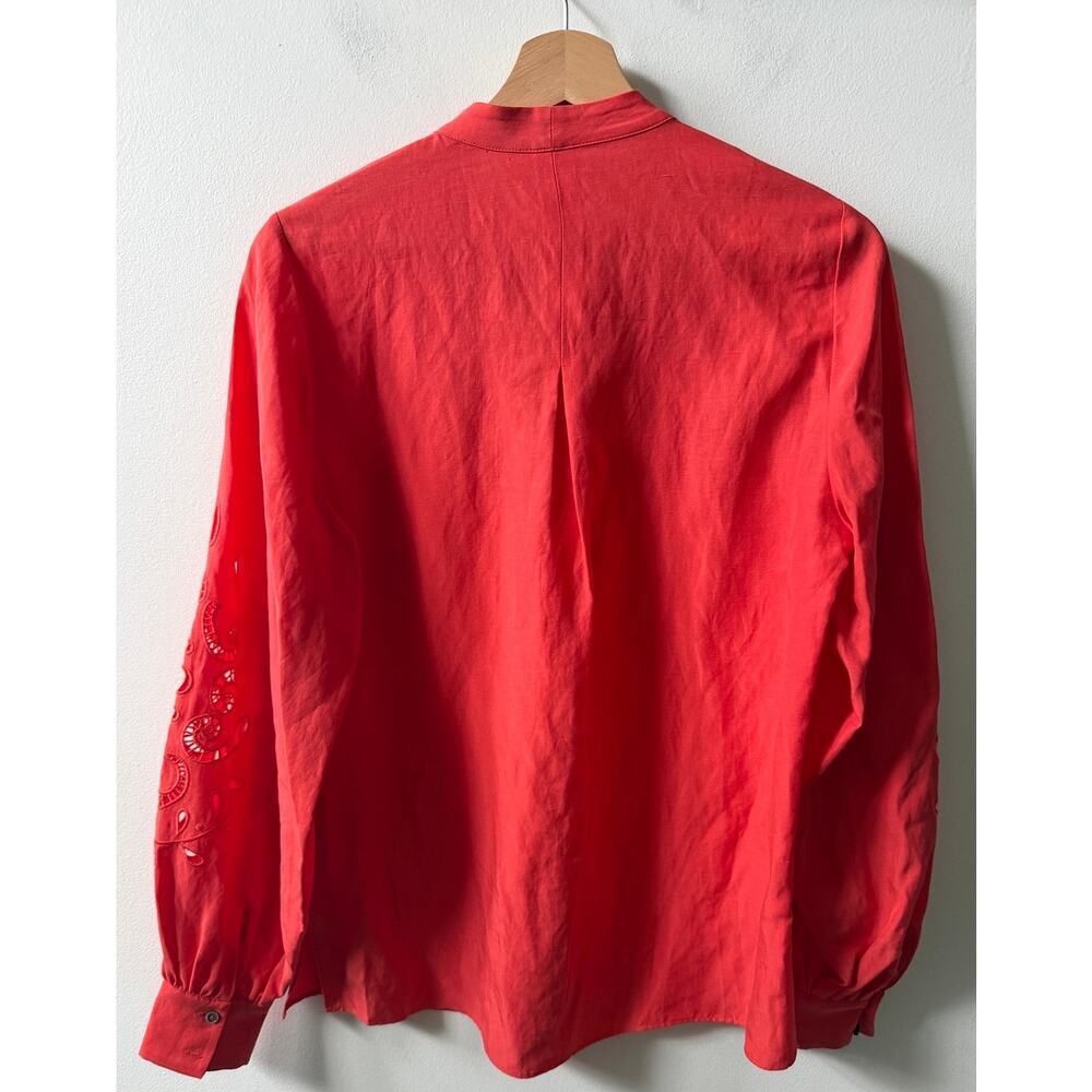 Kobi Halperin Chrissy Blouse in Poppy Red women's size small - Picture 5 of 5